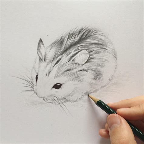 drawings of hamsters|How To Draw A Realistic Hamster .